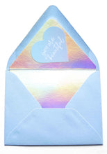 Load image into Gallery viewer, Letterpressed Card with Mirror Envelope Liner
