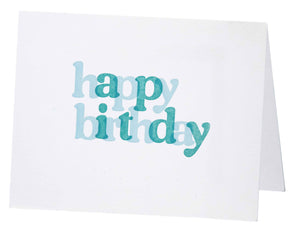 Letterpressed Card with Mirror Envelope Liner