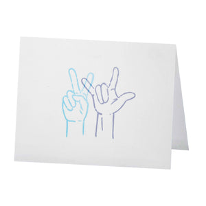 Letterpressed Card with Mirror Envelope Liner